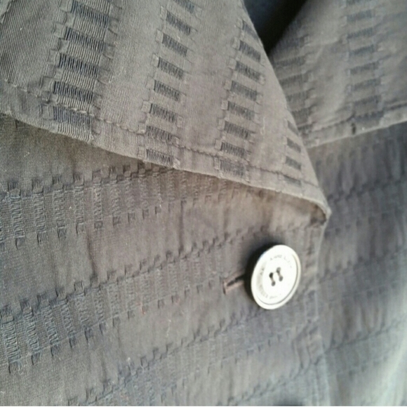 Anne Klein black short sleeve blazer - Picture 4 of 7